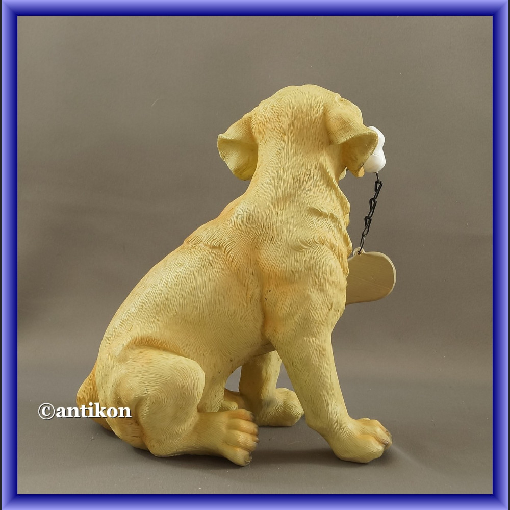 Witający pies ogrodowa figurka