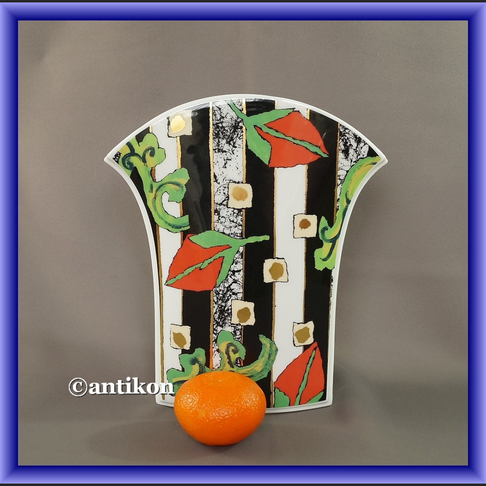 Porcelana Rosenthal róże modernistyczny wazon lata 60 Porcelana Rosenthal róże modernistyczny wazon lata 60