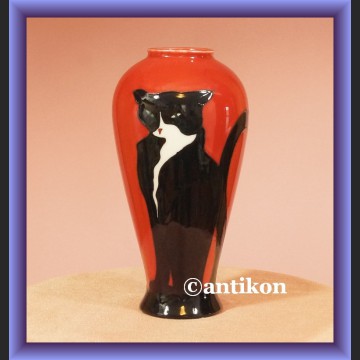 Wazon porcelanowy z kotem Le Chat Noir