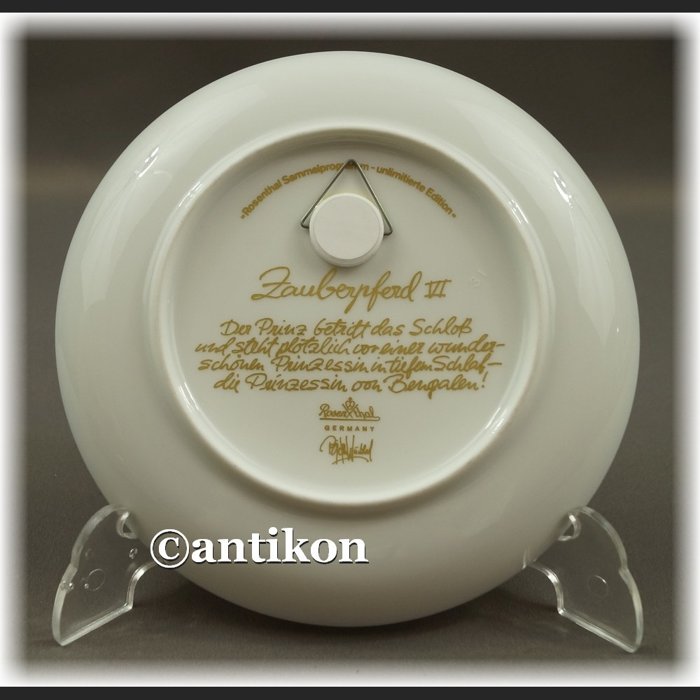 Talerz kolekcjonerski Rosenthal zaczarowany koń 6 Talerz kolekcjonerski Rosenthal zaczarowany koń 6