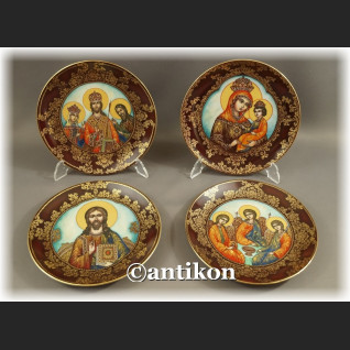 Rosyjskie ikony komplet talerzy kolekcjonerskich