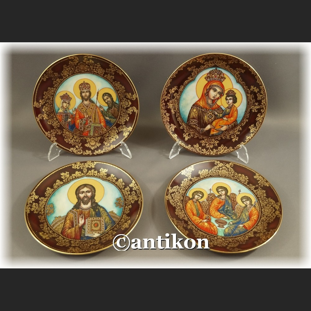 Rosyjskie ikony komplet talerzy kolekcjonerskich