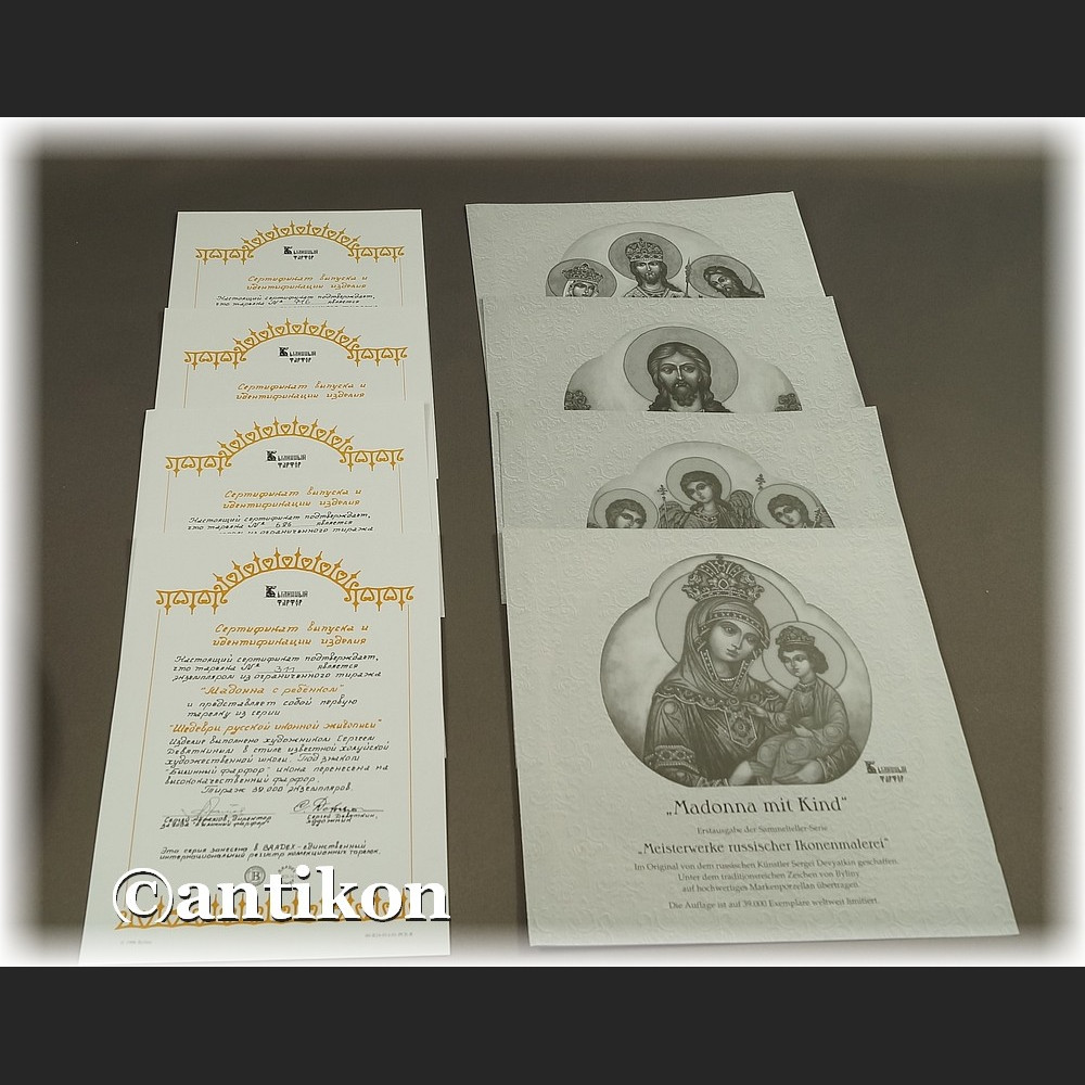 Rosyjskie ikony komplet talerzy kolekcjonerskich