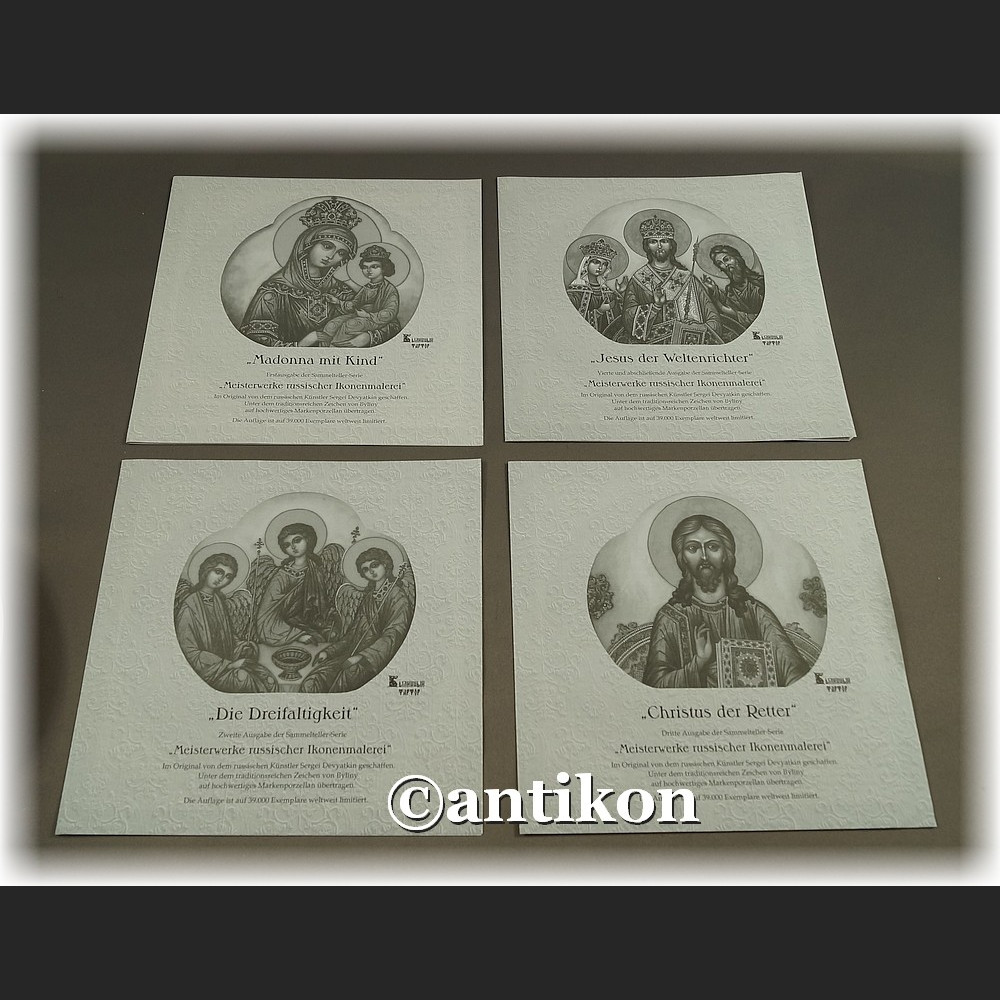 Rosyjskie ikony komplet talerzy kolekcjonerskich