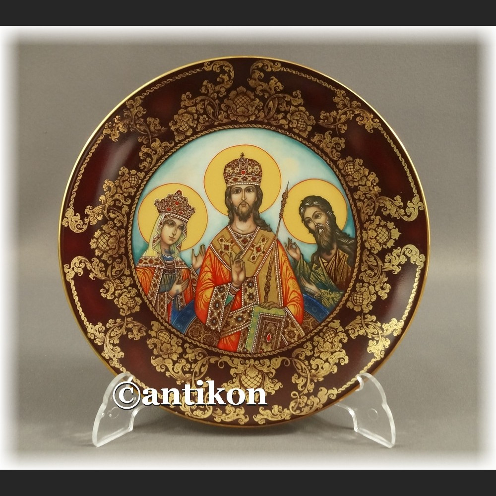 Rosyjskie ikony komplet talerzy kolekcjonerskich