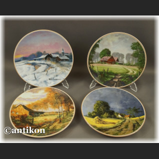 Cztery pory Roku piękne talerze kolekcjonerskie Villeroy & Boch 