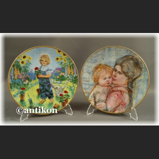 Ekskluzywna porcelana Nasze Dzieci kolekcjonerskie talerze  cała seria z certyfikatem