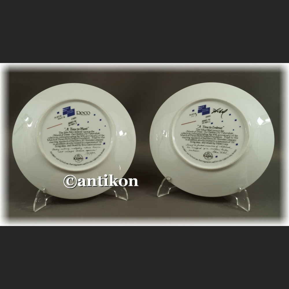 Ekskluzywna porcelana Nasze Dzieci kolekcjonerskie talerze  cała seria z certyfikatem