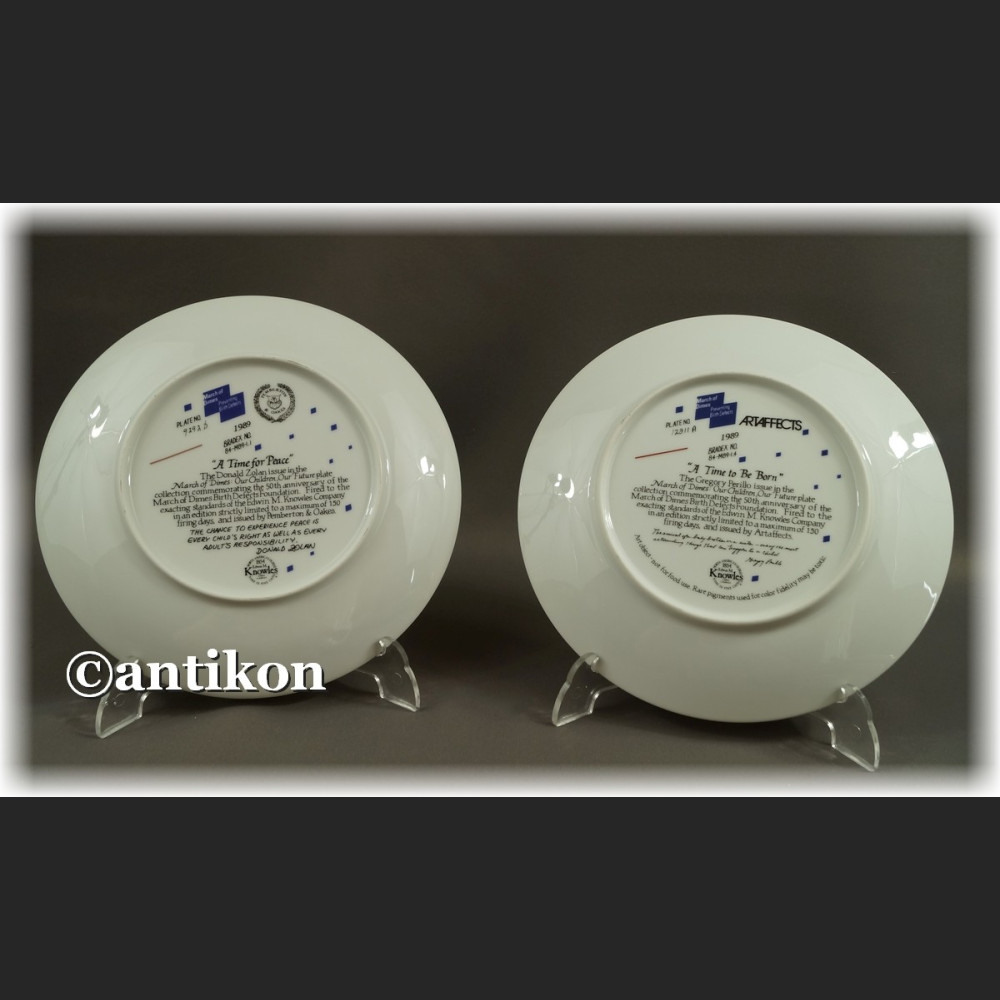 Ekskluzywna porcelana Nasze Dzieci kolekcjonerskie talerze  cała seria z certyfikatem