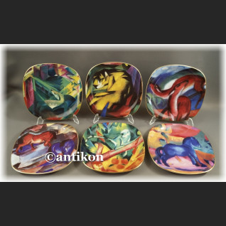 Rosenthal talerze ozdobne z dzikimi zwierzętami 