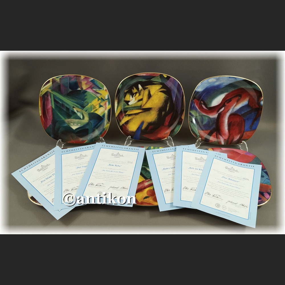 Rosenthal talerze ozdobne z dzikimi zwierzętami Rosenthal talerze ozdobne z dzikimi zwierzętami