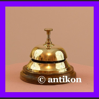 Dzwonek hotelowy mosiężny duży