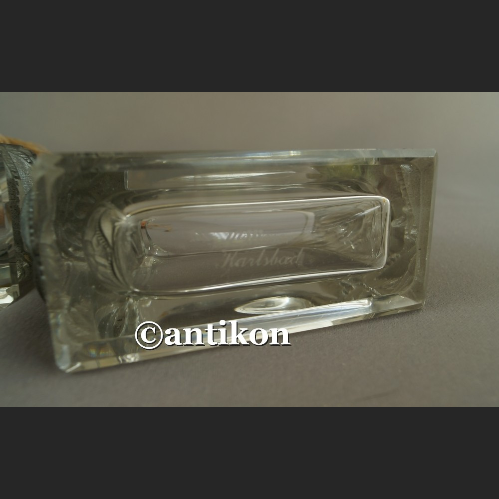 Moser kryształowy komplet toaletowy z różami Moser kryształowy komplet toaletowy z różami