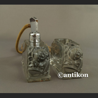 Moser kryształowy komplet toaletowy z różami Moser kryształowy komplet toaletowy z różami