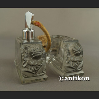 Moser kryształowy komplet toaletowy z różami Moser kryształowy komplet toaletowy z różami