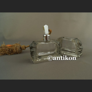 Moser kryształowy komplet toaletowy z różami Moser kryształowy komplet toaletowy z różami