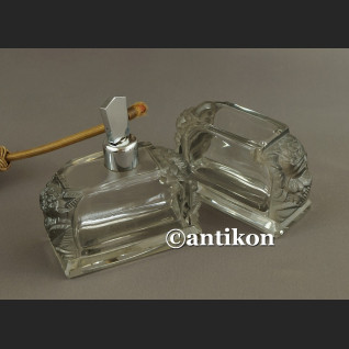 Moser kryształowy komplet toaletowy z różami Moser kryształowy komplet toaletowy z różami