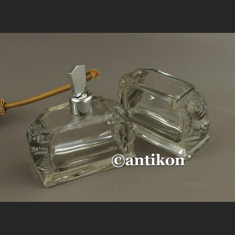 Moser kryształowy komplet toaletowy z różami Moser kryształowy komplet toaletowy z różami