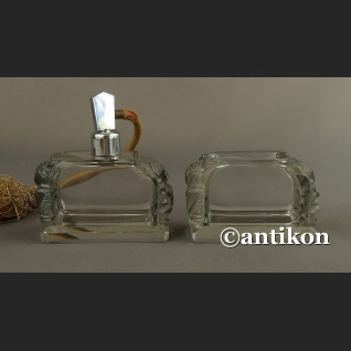 Moser kryształowy komplet toaletowy z różami Moser kryształowy komplet toaletowy z różami