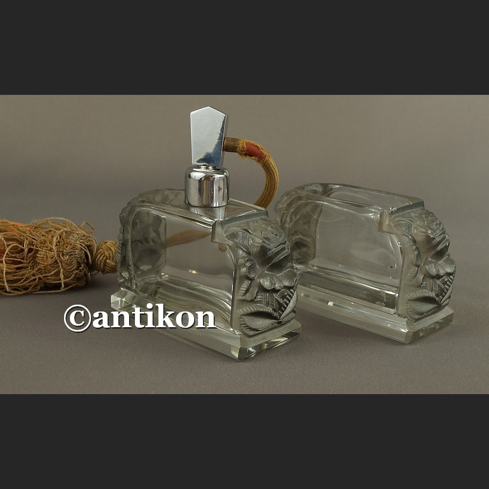 Moser kryształowy komplet toaletowy z różami Moser kryształowy komplet toaletowy z różami