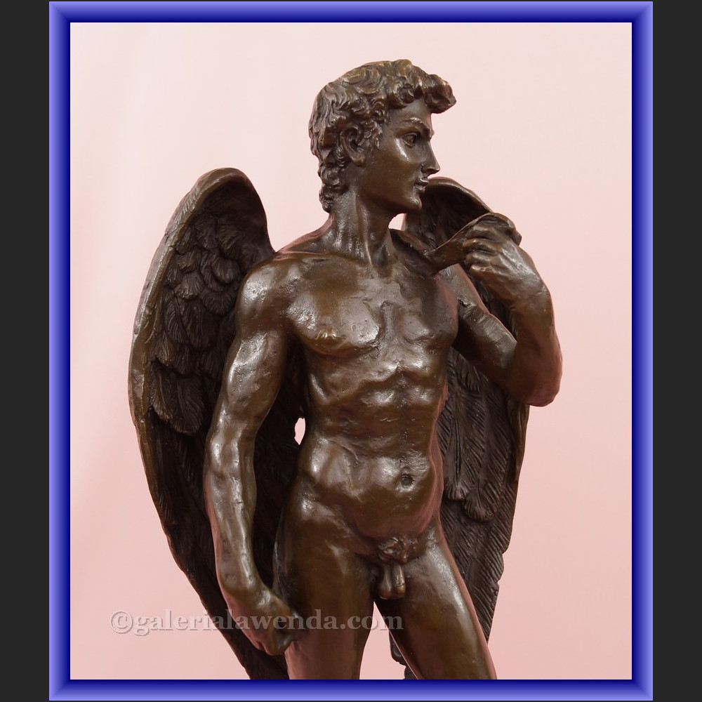 Akt z brązu Dawid jako Anioł Akt z brązu Dawid jako Anioł