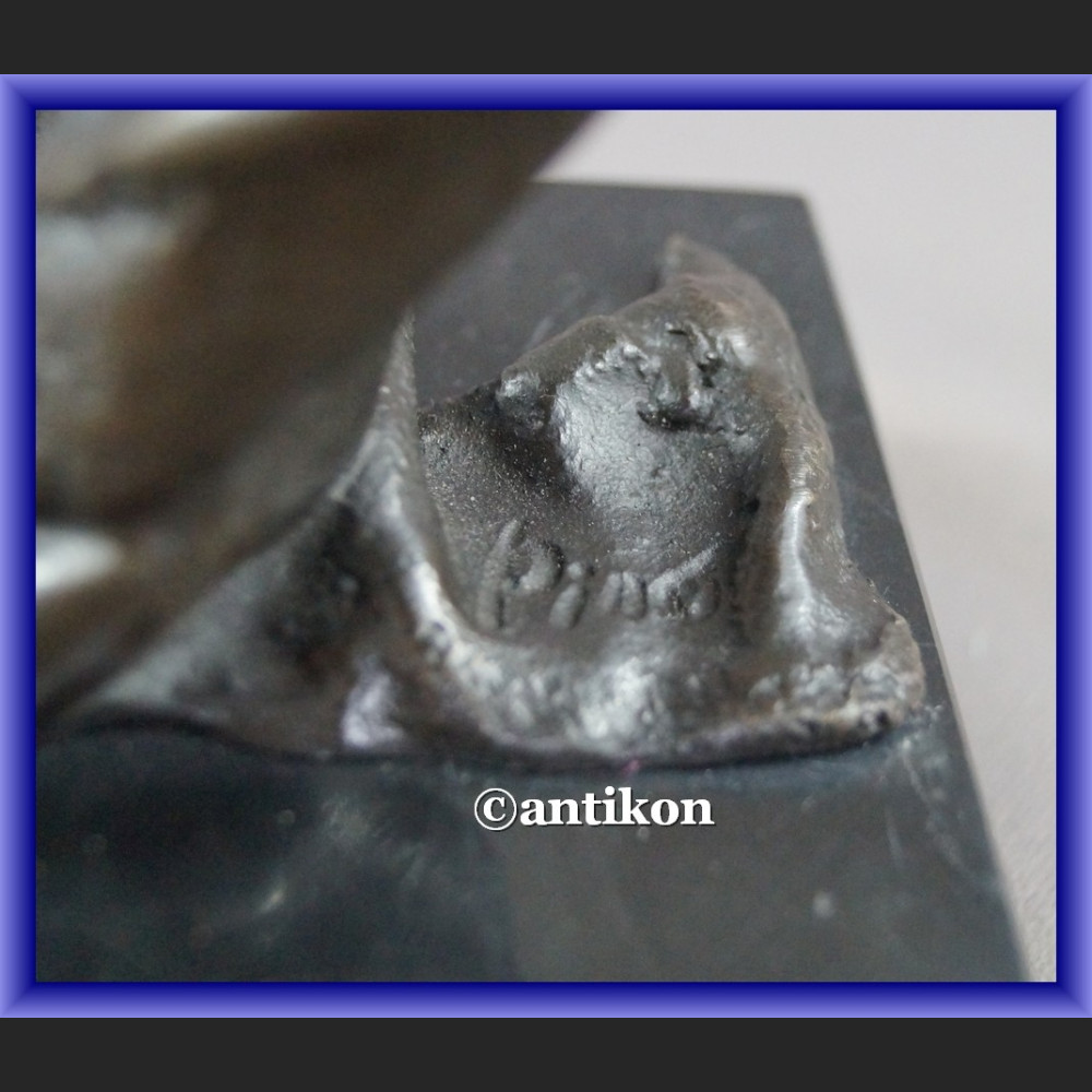 Rzeźba z brązu skrzypek duże popiersie