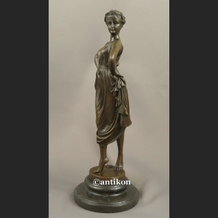 Rzeźba z brązu secesyjna tancerka  piękny brąz