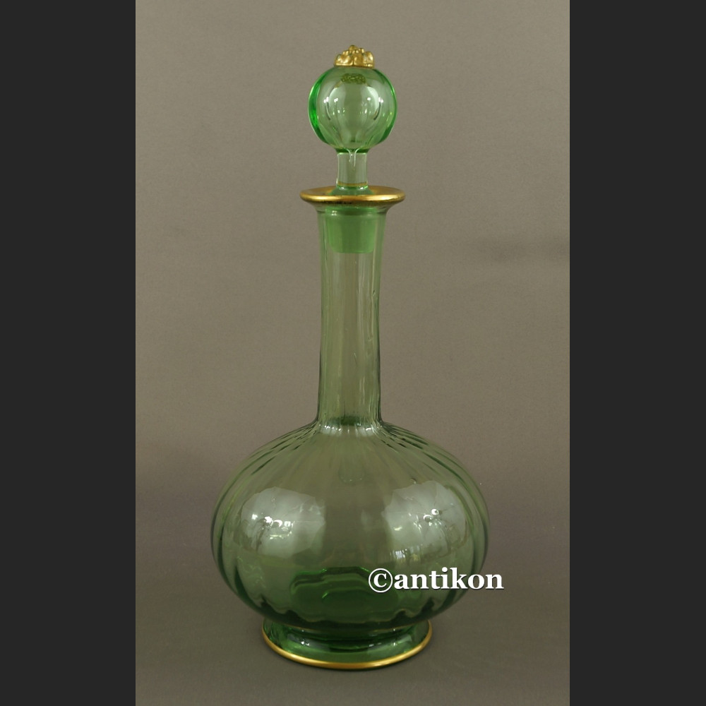 Karafka i kieliszki Daum Nancy francuski kryształowy serwis do likieru 