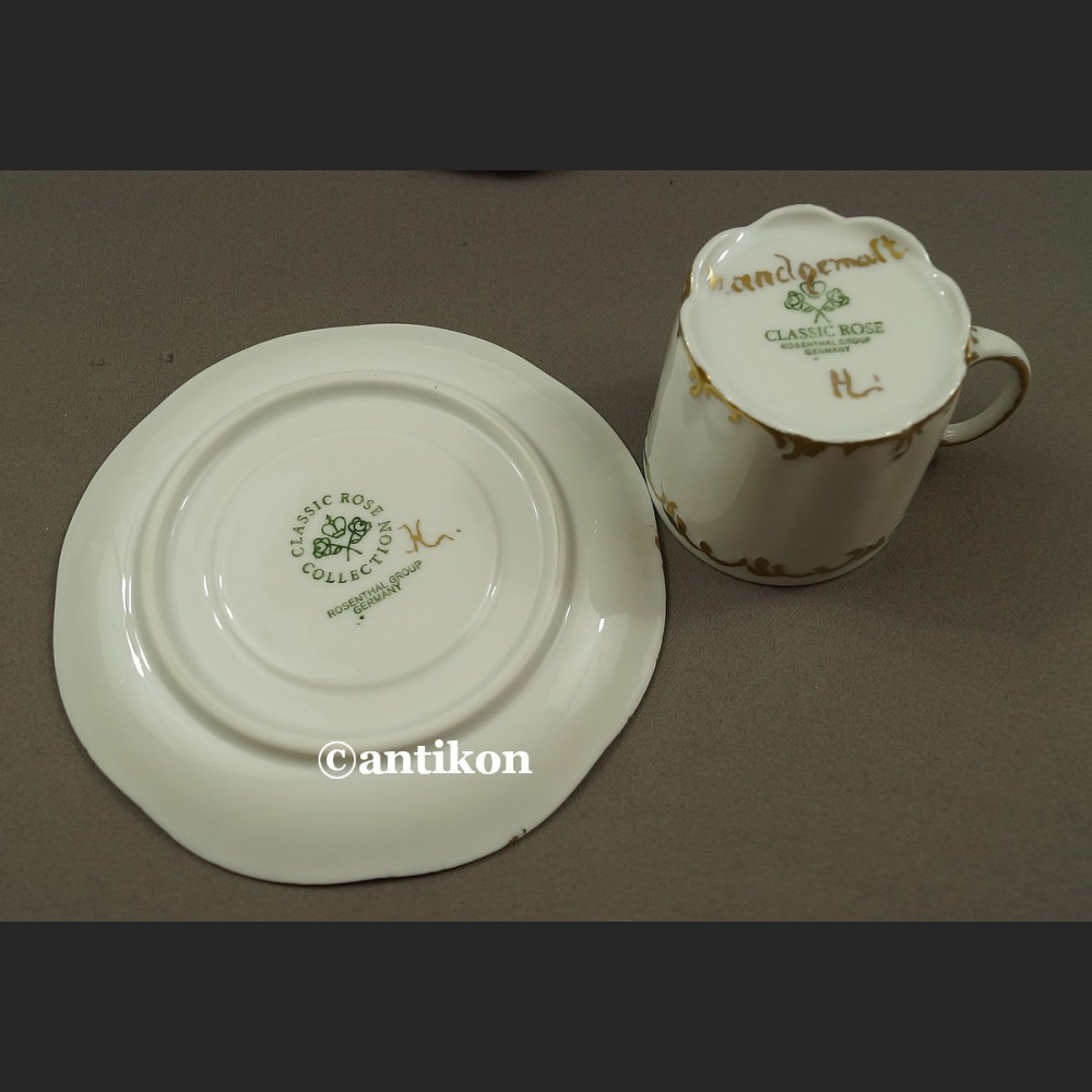 Serwis Rosenthala Monbijou biały kawowy elegancki Serwis Rosenthala Monbijou biały kawowy elegancki