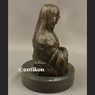 Rzeźba z brązu Mona Lisa popiersie duża fiugura Rzeźba z brązu Mona Lisa popiersie duża fiugura