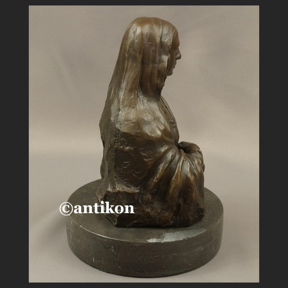 Rzeźba z brązu Mona Lisa popiersie duża fiugura Rzeźba z brązu Mona Lisa popiersie duża fiugura