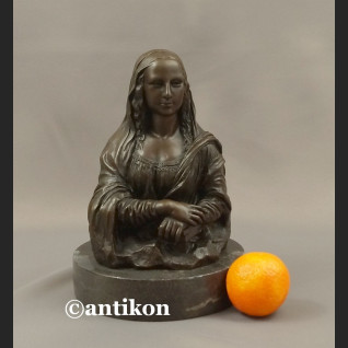 Rzeźba z brązu Mona Lisa popiersie duża fiugura Rzeźba z brązu Mona Lisa popiersie duża fiugura