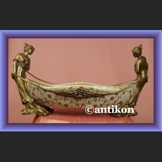 Przepiękna duża patera z figurami kobiet misa na owoce secesja Przepiękna duża patera z figurami kobiet misa na owoce secesja