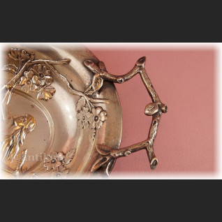 Patera platerowana secesyjna WMF piękna z początku XX w 