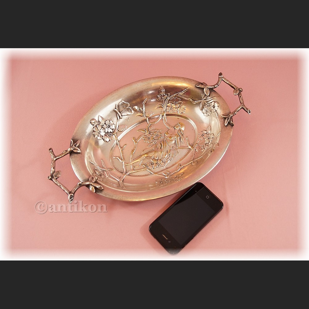 Patera platerowana secesyjna WMF piękna z początku XX w 