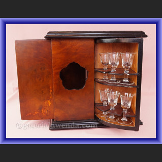 Kantyna podróżna karafka i kieliszki podręczny barek do trunków 