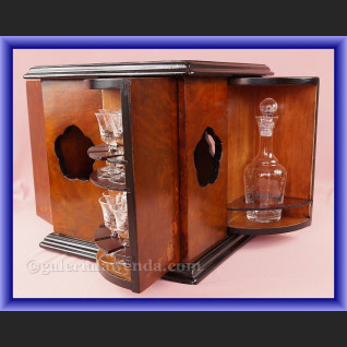 Kantyna podróżna karafka i kieliszki podręczny barek do trunków 