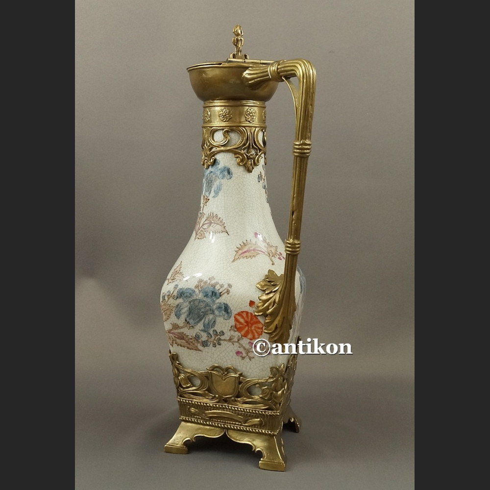 Dzban do wina wody duży wysoki pałacowa porclana z brązem Dzban do wina wody duży wysoki pałacowa porclana z brązem