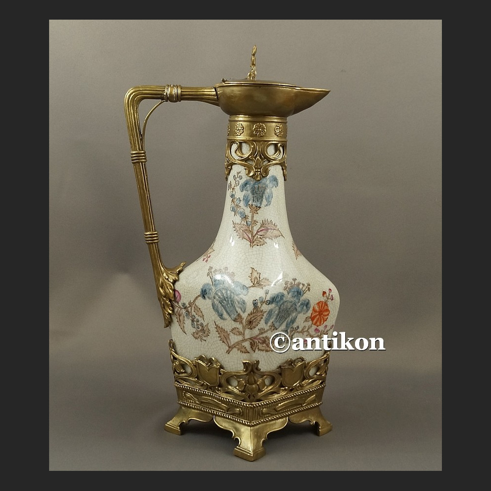 Dzban do wina wody duży wysoki pałacowa porclana z brązem Dzban do wina wody duży wysoki pałacowa porclana z brązem