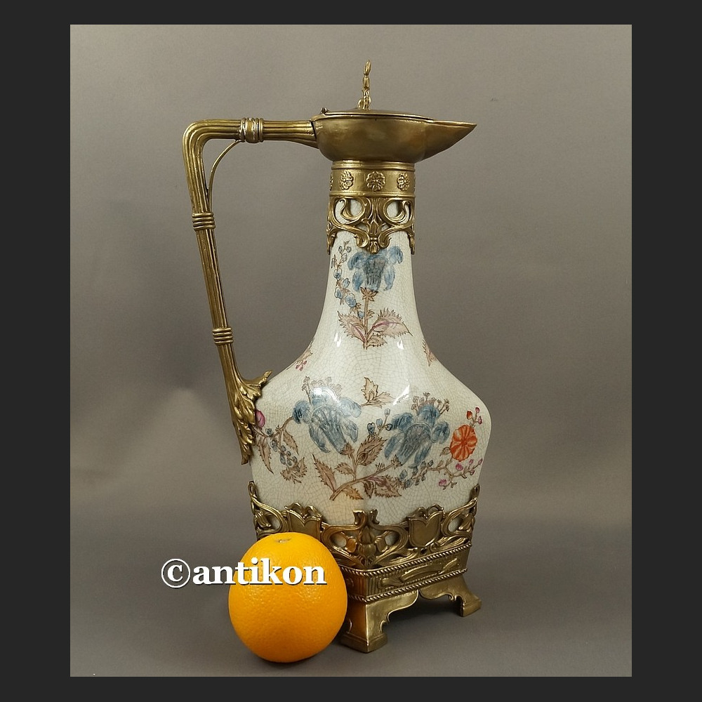 Dzban do wina wody duży wysoki pałacowa porclana z brązem Dzban do wina wody duży wysoki pałacowa porclana z brązem