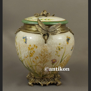 Secesyjna bomboniera okuta brązem szkatuła