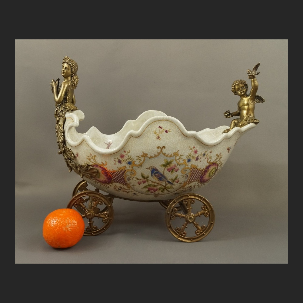 Patera z mosiądzu rydwan 