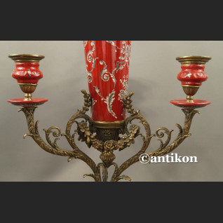 Wazon barokowy ze świecznikami ozdoba środka stołu unikat Wazon barokowy ze świecznikami ozdoba środka stołu unikat