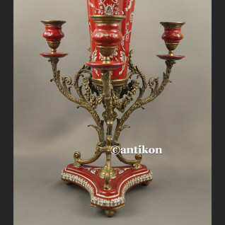 Wazon barokowy ze świecznikami ozdoba środka stołu unikat Wazon barokowy ze świecznikami ozdoba środka stołu unikat