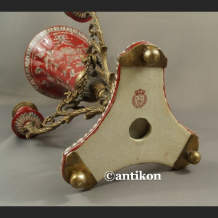 Wazon barokowy ze świecznikami ozdoba środka stołu unikat Wazon barokowy ze świecznikami ozdoba środka stołu unikat