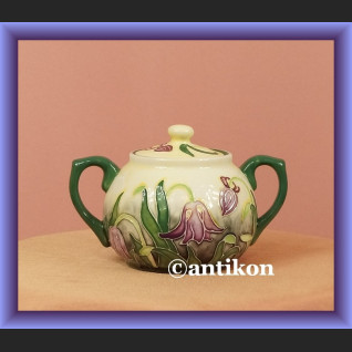 Porcelanowa cukierniczka ręcznie malowana dzwonki 