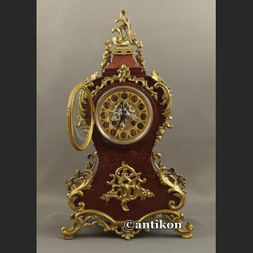 Stary zegar kominkowy w stylu Boulle Francja ok. 1860 r Marti  obiekt muzealny