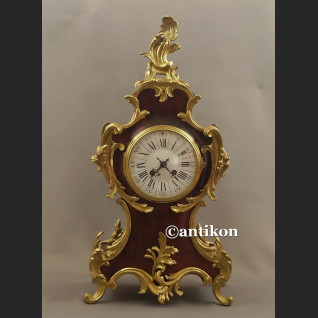 Zegar stary kominkowy Boulle Francja 1878 r. obiekt  muzealny