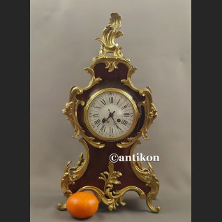 Zegar stary kominkowy Boulle Francja 1878 r. obiekt  muzealny