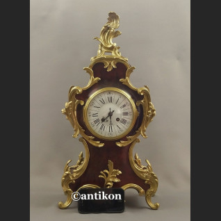 Zegar stary kominkowy Boulle Francja 1878 r. obiekt  muzealny